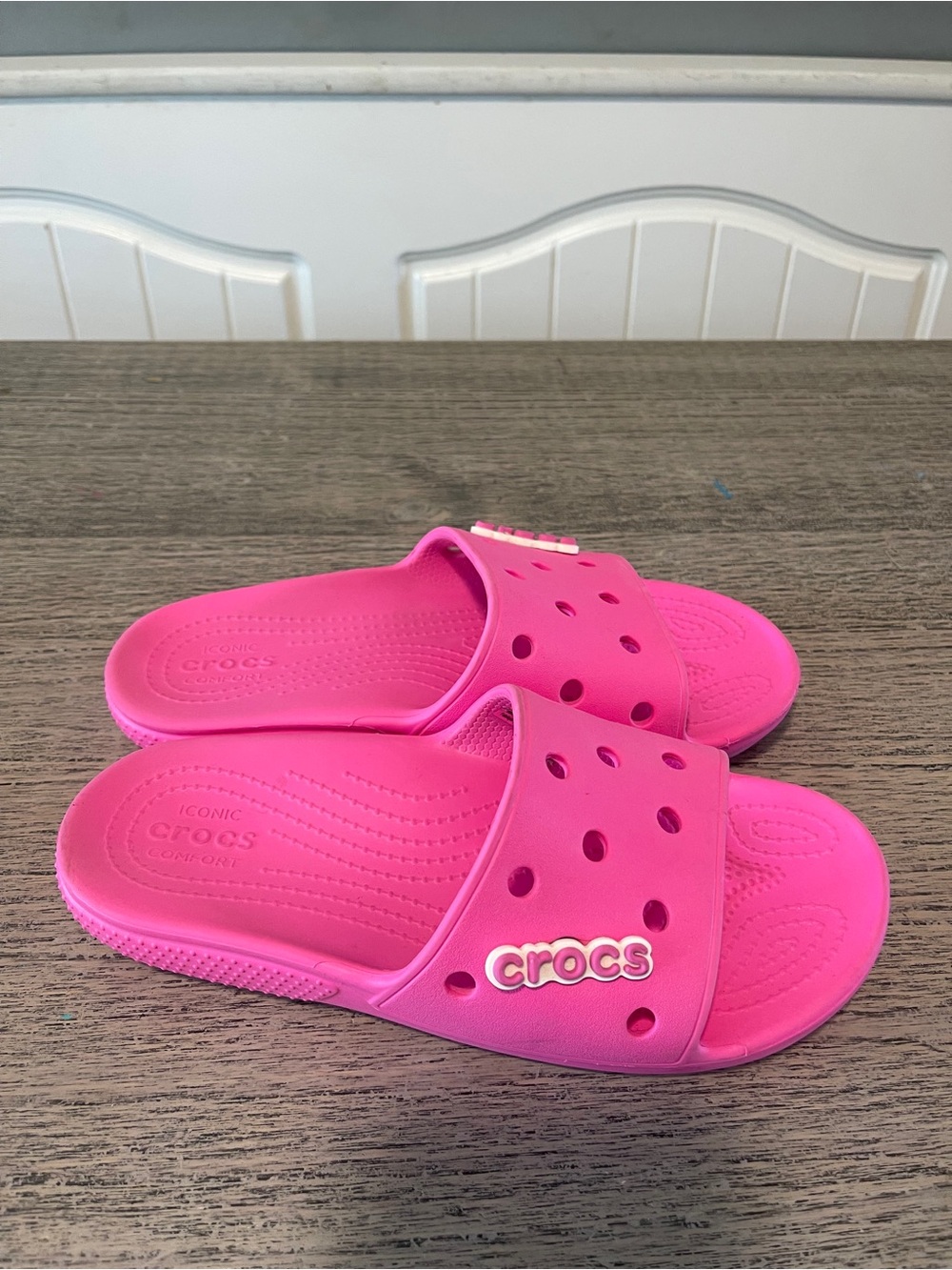 Crocs Classic Slide Sandals Taffy Pink Women's Size 7